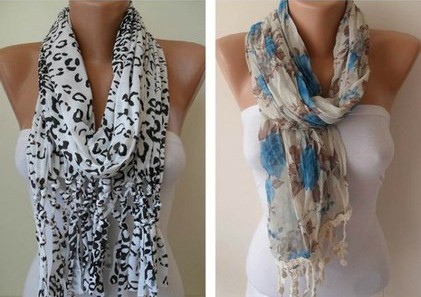 Женский шарф - самый популярный аксессуар! 58 образов