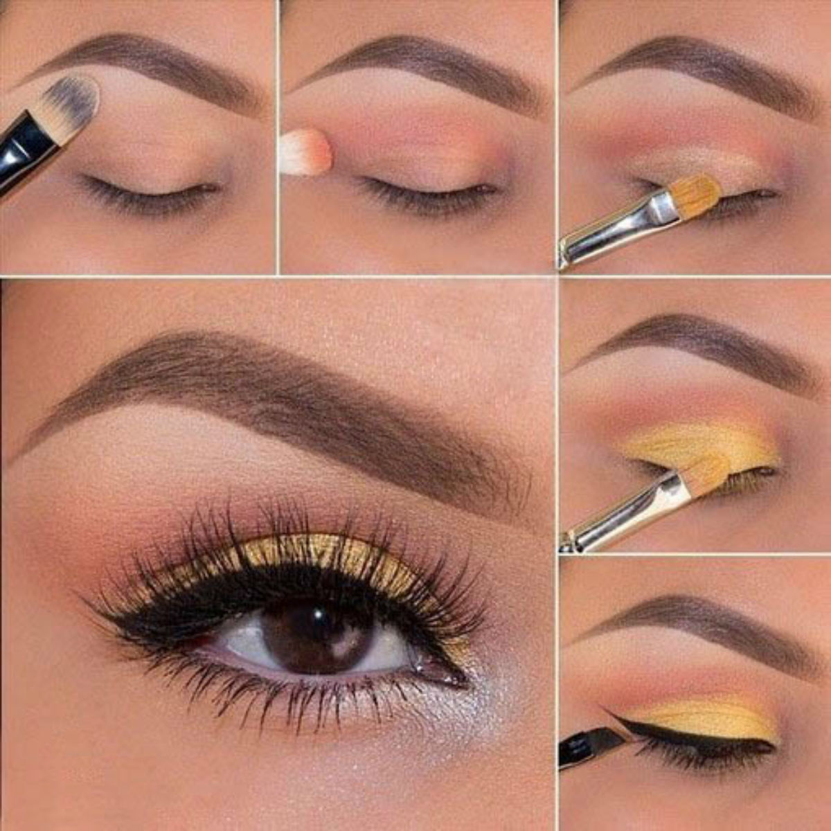 Как сделать красивый макияж для карих глаз